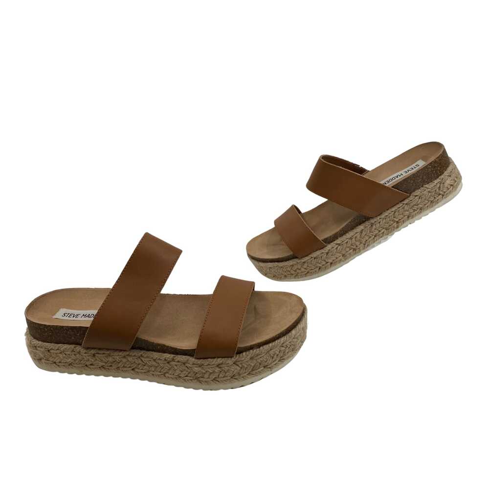 Steve Madden Brown Platform Open Toe Sandals | Size 8.5